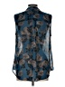 CAbi 100% Polyester Blue Sleeveless Blouse Size L - photo 2