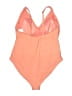 Kona Sol Solid Orange One Piece Swimsuit Size 22W - photo 2