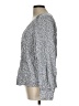 Old Navy 100% Rayon Silver 3/4 Sleeve Blouse Size L - photo 5