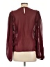 Roommates 100% Polyester Burgundy Long Sleeve Blouse Size L - photo 2