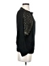 Hot & Delicious Metallic Black Pullover Sweater Size S - photo 4
