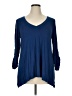 Leon Max Blue 3/4 Sleeve Top Size XL - photo 1