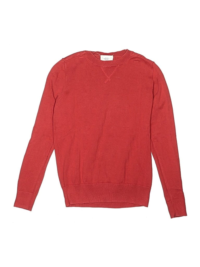 Pre-owned Crewcuts Outlet Kids' Pullover Sweater In Red