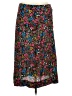 Gap 100% Rayon Floral Black Brown Casual Skirt Size 8 (petite) - photo 1