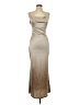 Silvergate Metallic Tan Cocktail Dress Size L - photo 1