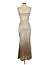 Silvergate Metallic Tan Cocktail Dress Size L - photo 2