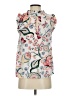 Paraphrase 100% Polyester Floral Ivory Sleeveless Blouse Size S - photo 2