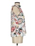Paraphrase 100% Polyester Floral Ivory Sleeveless Blouse Size S - photo 4