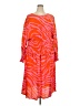Never Fully Dressed 100% Viscose Animal Print Red Orange Casual Dress Size 20 - photo 1