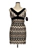Volume One 100% Polyester Chevron-herringbone Brown Cocktail Dress Size XL - photo 1