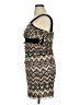 Volume One 100% Polyester Chevron-herringbone Brown Cocktail Dress Size XL - photo 5