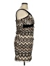 Volume One 100% Polyester Chevron-herringbone Brown Cocktail Dress Size XL - photo 4