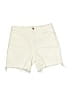 Universal Thread Solid Ivory Denim Shorts Size 0 - photo 1