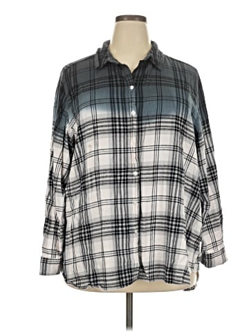 Jane and Delancey 3/4 Sleeve Button-Down Shirt (view 1)