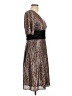 Kay Unger Tweed Brown Cocktail Dress Size 10 - photo 4