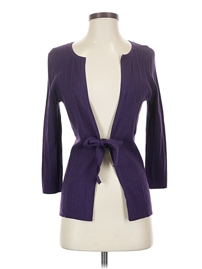Talbots Cardigan Sweater In Purple