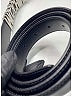 Moschino 100% Leather Black Silver Leather Belt Size EU (IT) 46 - photo 4