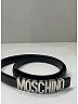 Moschino 100% Leather Black Silver Leather Belt Size EU (IT) 46 - photo 7