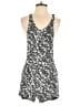 Sweet Rain 100% Rayon Graphic Floral Black Romper Size S - photo 1