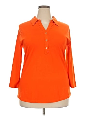 Charter Club 3/4 Sleeve Button-Down Shirt (view 1)