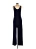Brigitte Brianna Solid Blue Jumpsuit Size L - photo 2