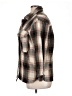 Miss Selfie 100% Polyester Plaid Brown Coat Size XL - photo 5