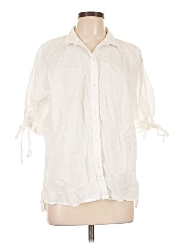 Gap 3/4 Sleeve Button-Down Shirt (view 1)