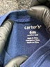 Carter's 100% Cotton Blue Overalls 3-6 MO / 6 MO - photo 3