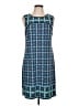 Max Studio Graphic Teal Casual Dress Size L - photo 1