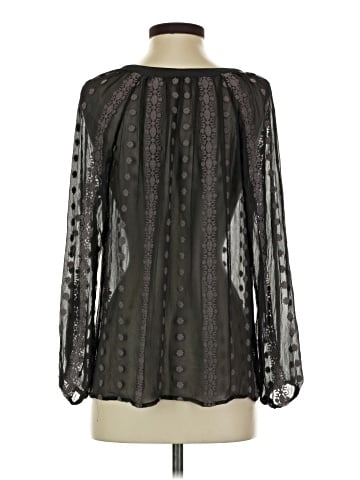 Zoa Long Sleeve Silk Top (view 2)