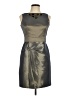 Max and Cleo Metallic Silver Cocktail Dress Size 10 - photo 1