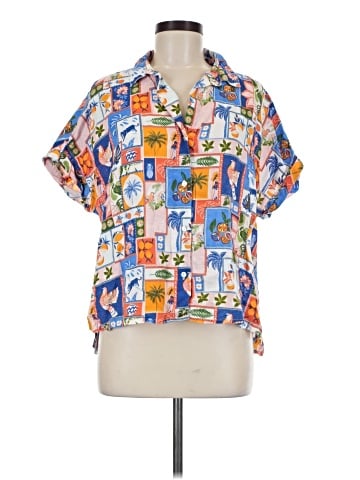 C&C California Short Sleeve Blouse (view 1)