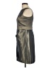 Max and Cleo Metallic Silver Cocktail Dress Size 10 - photo 5