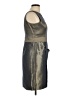 Max and Cleo Metallic Silver Cocktail Dress Size 10 - photo 4