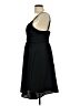 H&M 100% Polyester Solid Black Cocktail Dress Size 10 - photo 5