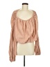 Olivaceous 100% Cotton Tan Long Sleeve Blouse Size M - photo 1