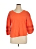 Chico's 100% Linen Orange 3/4 Sleeve Top Size XL (3) - photo 1