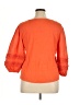 Chico's 100% Linen Orange 3/4 Sleeve Top Size XL (3) - photo 2