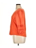 Chico's 100% Linen Orange 3/4 Sleeve Top Size XL (3) - photo 5