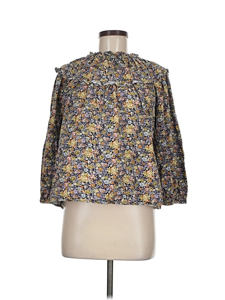 Pre-owned Universal Thread 3/4 Sleeve Blouse In Gray