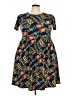 Lularoe Paisley Blue Casual Dress Size 2X - photo 1