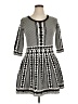 Nina Leonard Argyle Black Casual Dress Size XL - photo 1