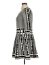 Nina Leonard Argyle Black Casual Dress Size XL - photo 5