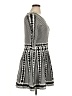 Nina Leonard Argyle Black Casual Dress Size XL - photo 4