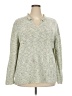 Carolyn Taylor Tweed Green Pullover Sweater Size 2X - photo 1