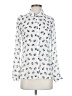 Freebird Animal Print Ivory Long Sleeve Blouse Size S - photo 1