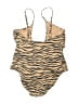 Aerie Animal Print Tan One Piece Swimsuit Size LgLONG - photo 2