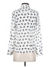 Freebird Animal Print White Long Sleeve Blouse Size S - photo 2