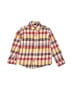 Tea 100% Cotton Checkered-gingham Yellow Long Sleeve Button-Down Shirt Size 7 - photo 1