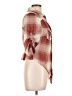 American Rag Cie 100% Polyester Plaid Red 3/4 Sleeve Blouse Size L - photo 4